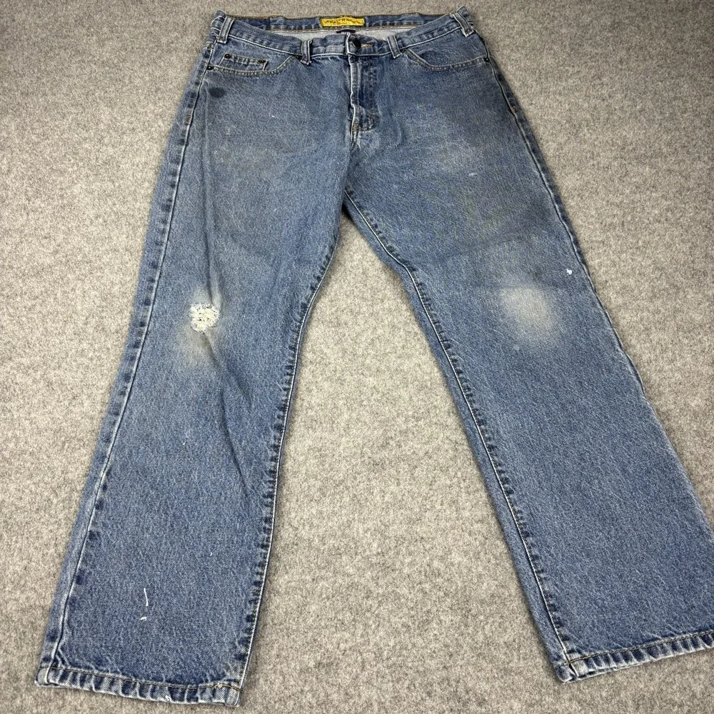 Real Ranch Premium‎ Jeans Mens 35x32 Lot Of 5 Western Cowboy Rodeo Painters Work